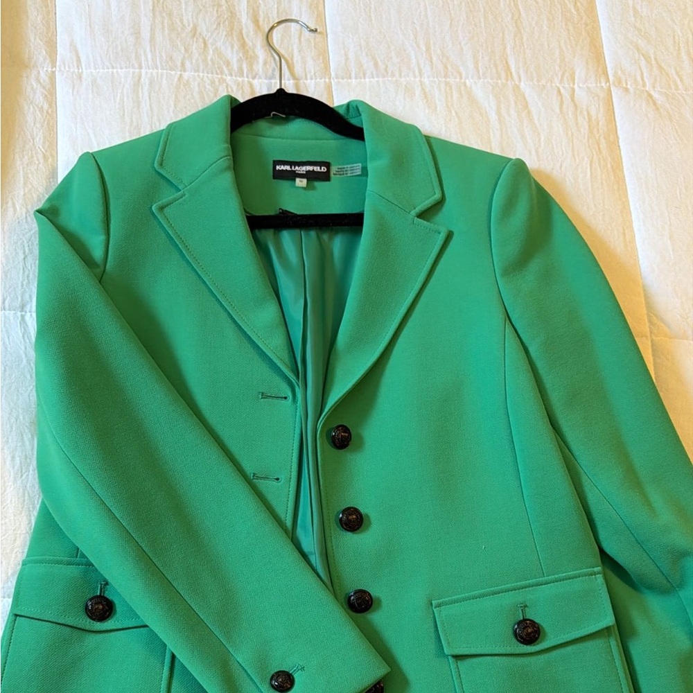 Karl Lagerfeld Teal Blazer
